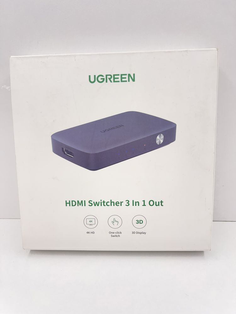 Ugreen rozdzielacz 3 x HDMI  4K przełącznik