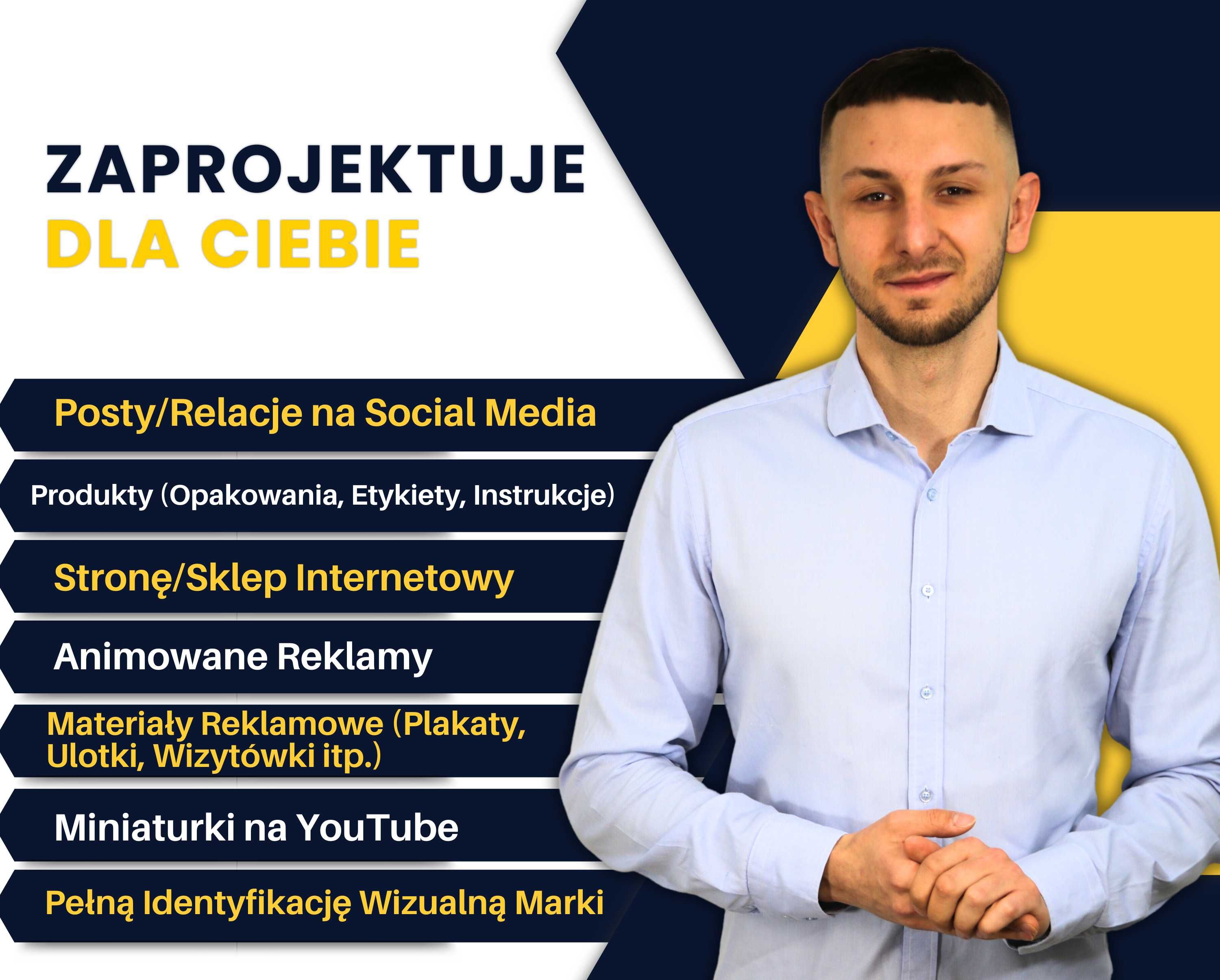 GRAFIK KOMPUTEROWY - Projekt Logo, Ulotka, Baner, Grafika Social Media