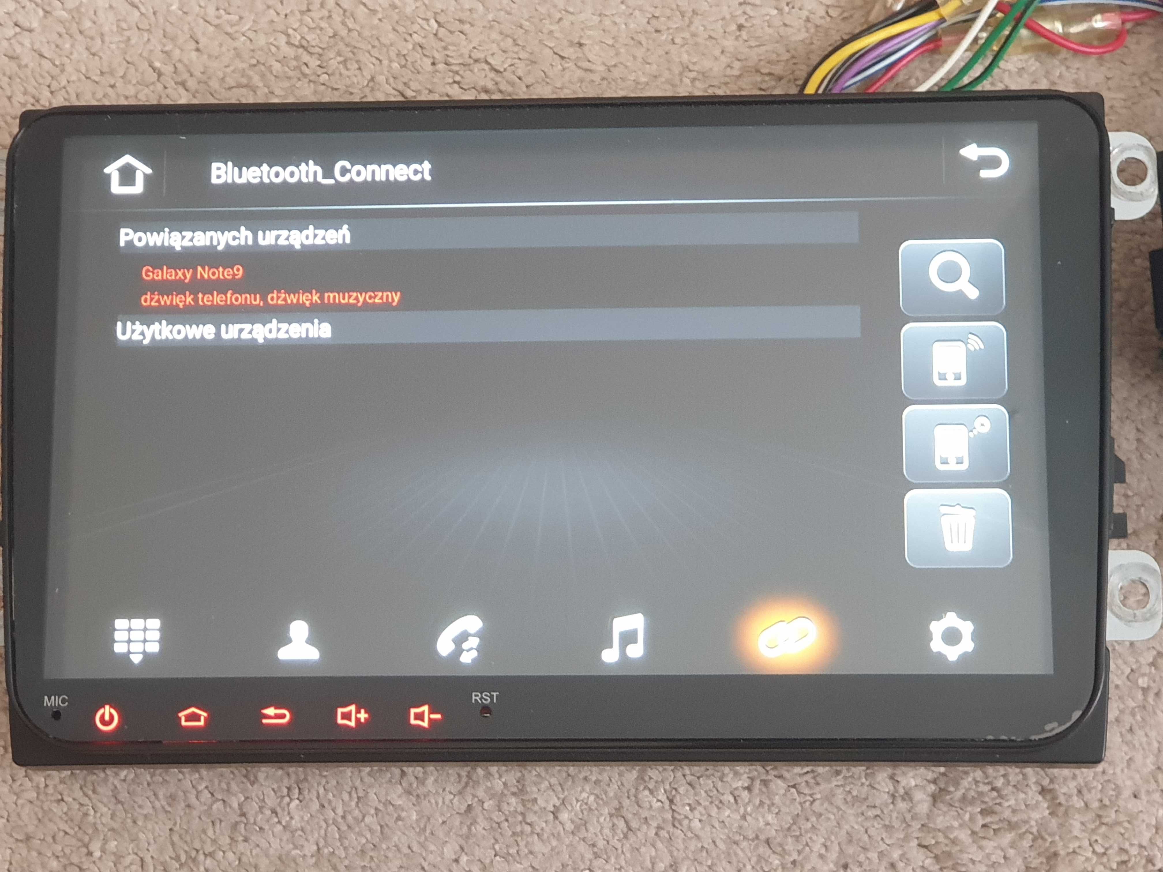 Radio VW 9" Android Bluetooth