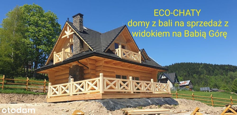 Dom z drewna działka widokowa Zawoja Babia Góra