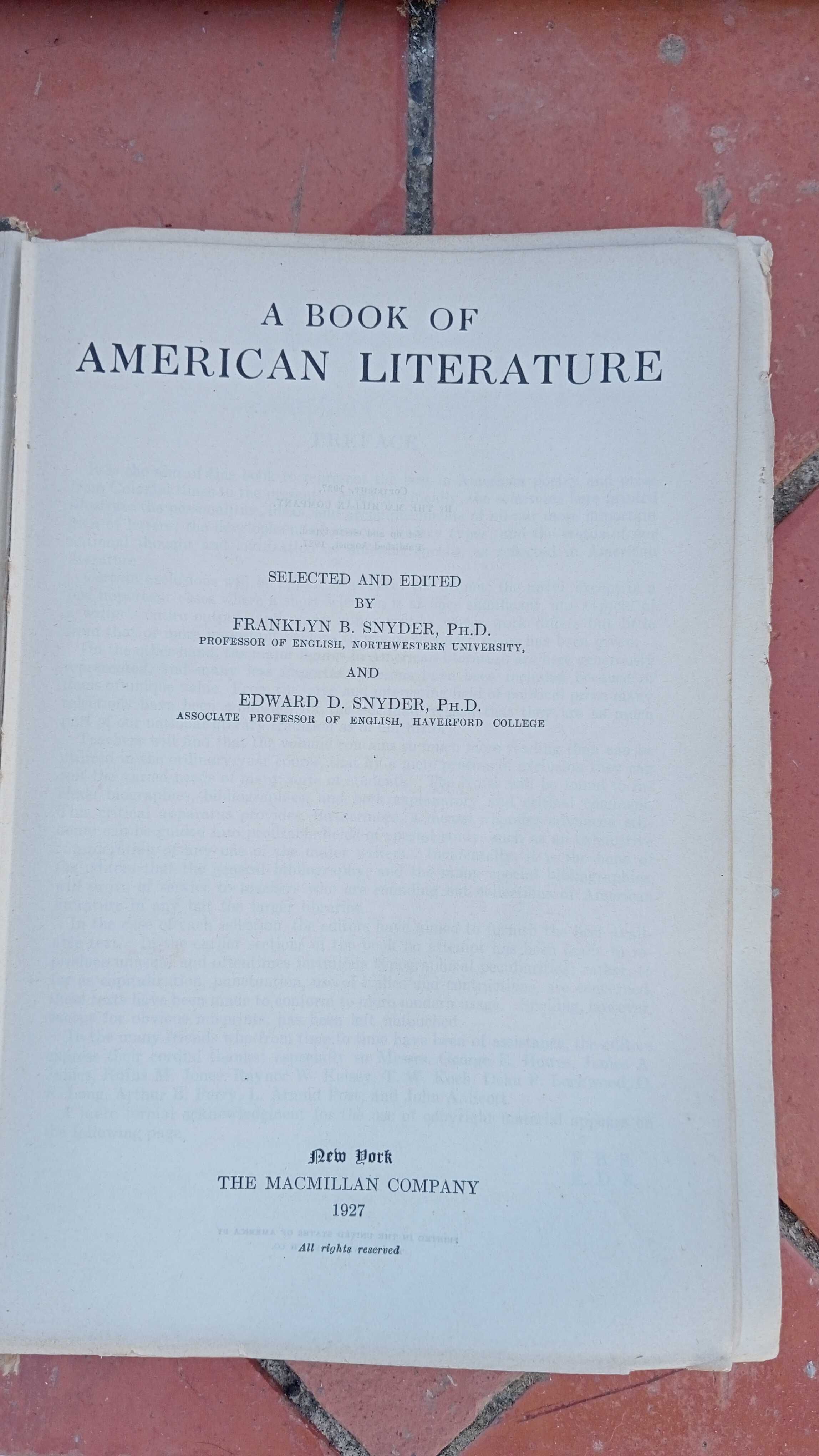 The book of American Literature