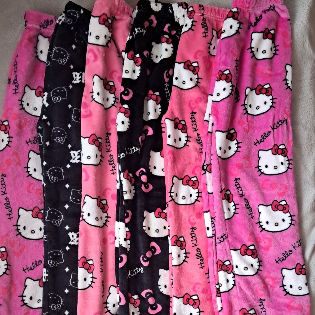 Штани піжамні плюшеві хелоу кіті кітті,штаны домашние кити hello kitty