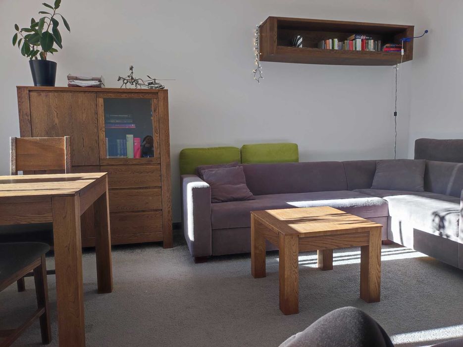 Zestaw mebli z drewna do jadalni i salonu Krysiak seria Forest