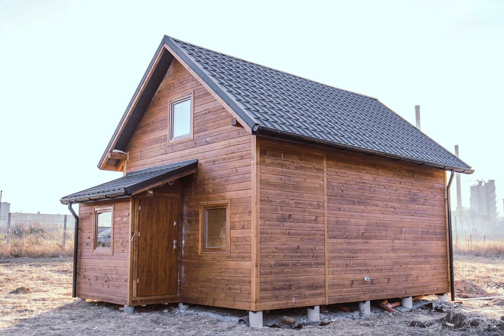 Dom drewniany 5 x 7 m całoroczny - cena z montażem ! Malowanie GRATIS