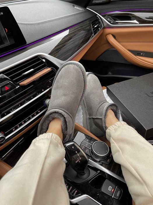 Угги/Уги/Угг/Уггі/Угі/UGG Australia Ultra Mini Grey/Ультра міні/Овчина