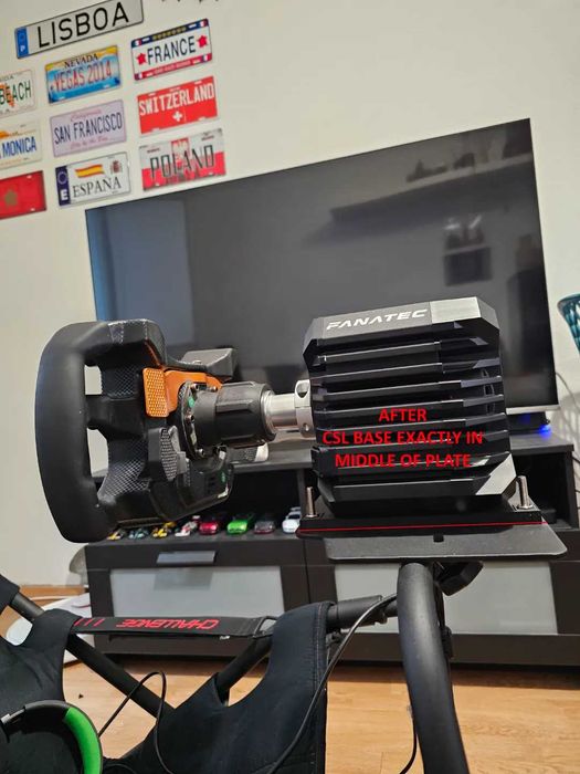 Fanatec CSL DD Adaptador Playseat Challenge