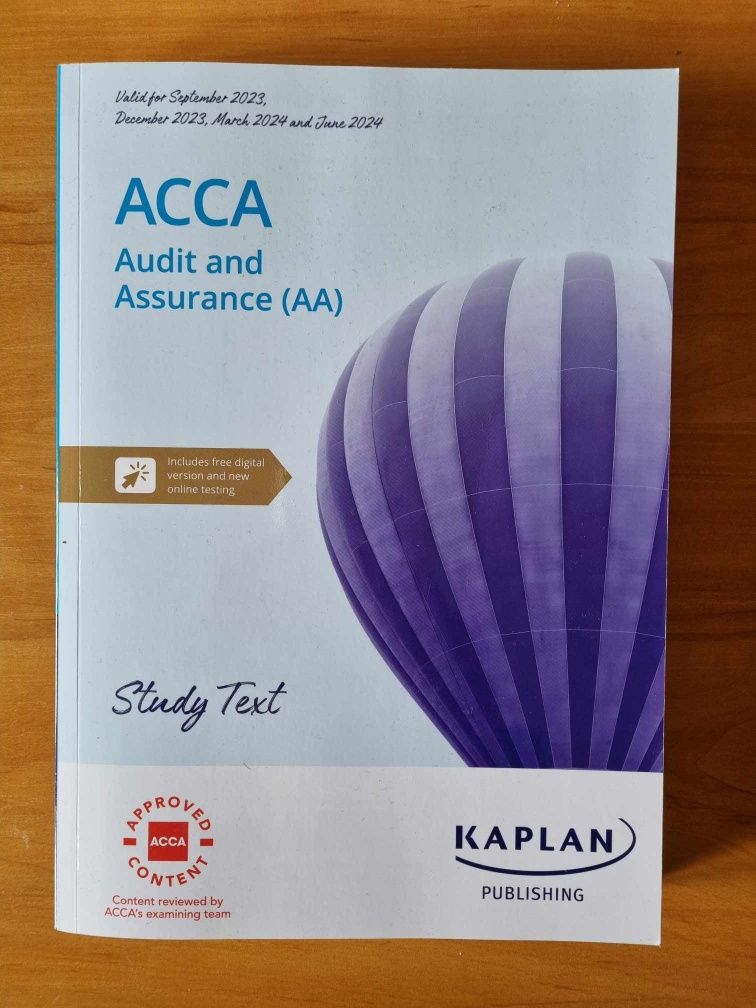 Komplet ACCA Audit and Assurance (AA) Kaplan - aktualny sylabus