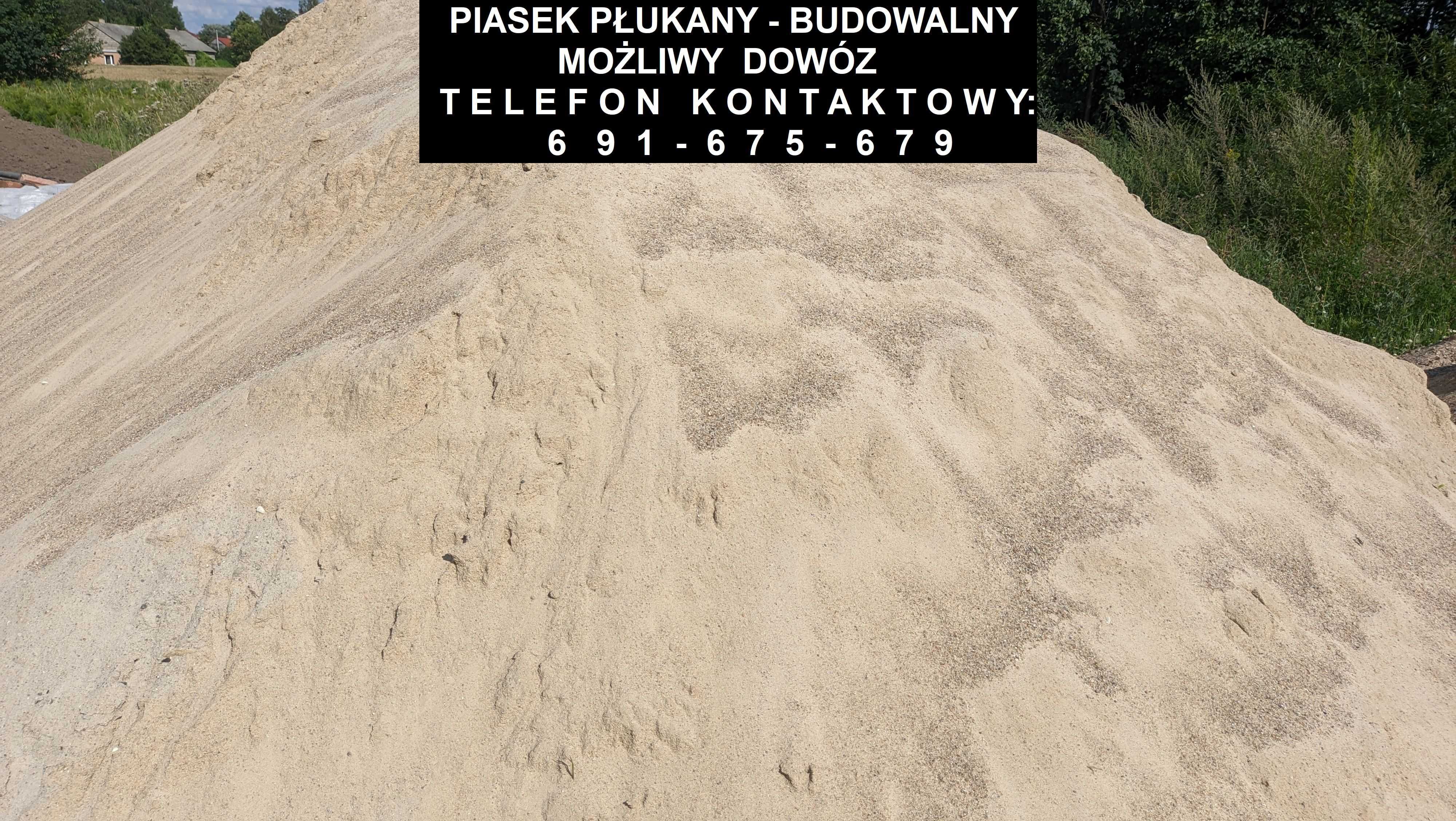 Płukany piasek budowlany/ zagęszczanie/ pod kostkę - 0,1 - TRANSPORT