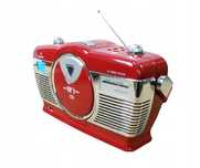 Auna Radio RCD-70 bombox retro CD USB zegar budzik