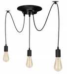 Lampa sufitowa wisząca Pająk 3 kable