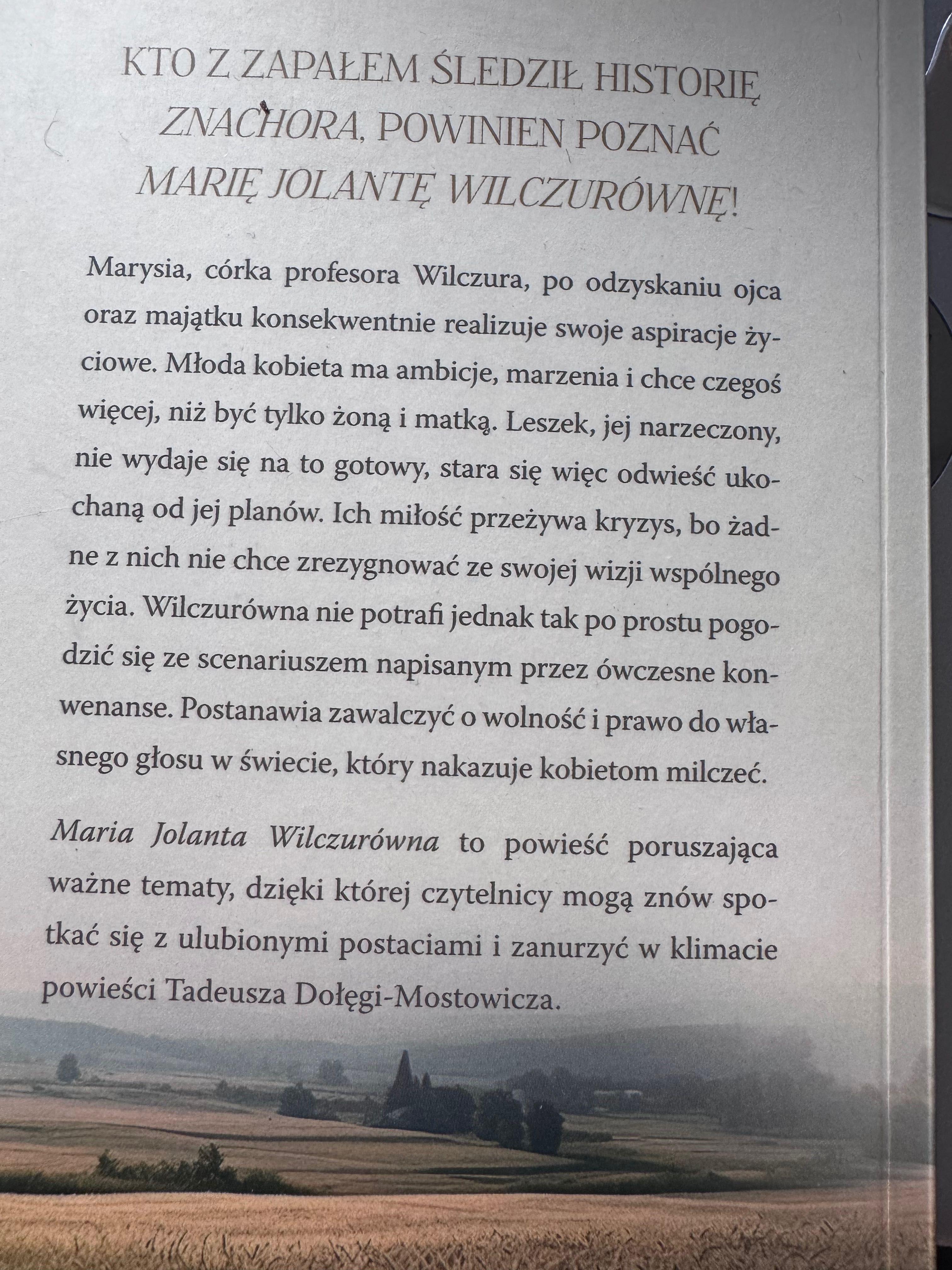Katarzyna Echt “Maria Jolanta Wilczurówna”