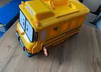 Скулби, кейс-гараж автобус желтый для машинок (14 мест), Robocar Poli