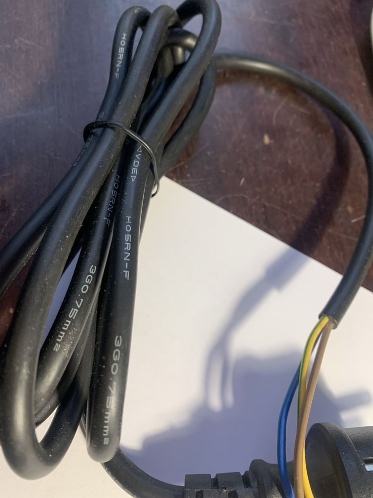 Сетевой кабель 3 G 0,75 mm2  - 2 метра, кабель питания ПК шнур