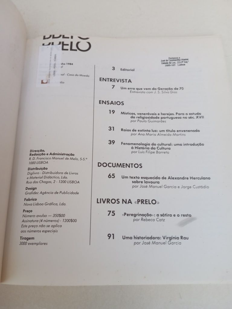 Revista Prelo 3 Um texto esquecido de Herculano
