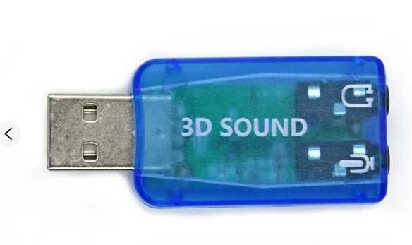 Зовнішня звукова карта USB 2.0 мікрофон, адаптер USB2Sound (3D 5.1)