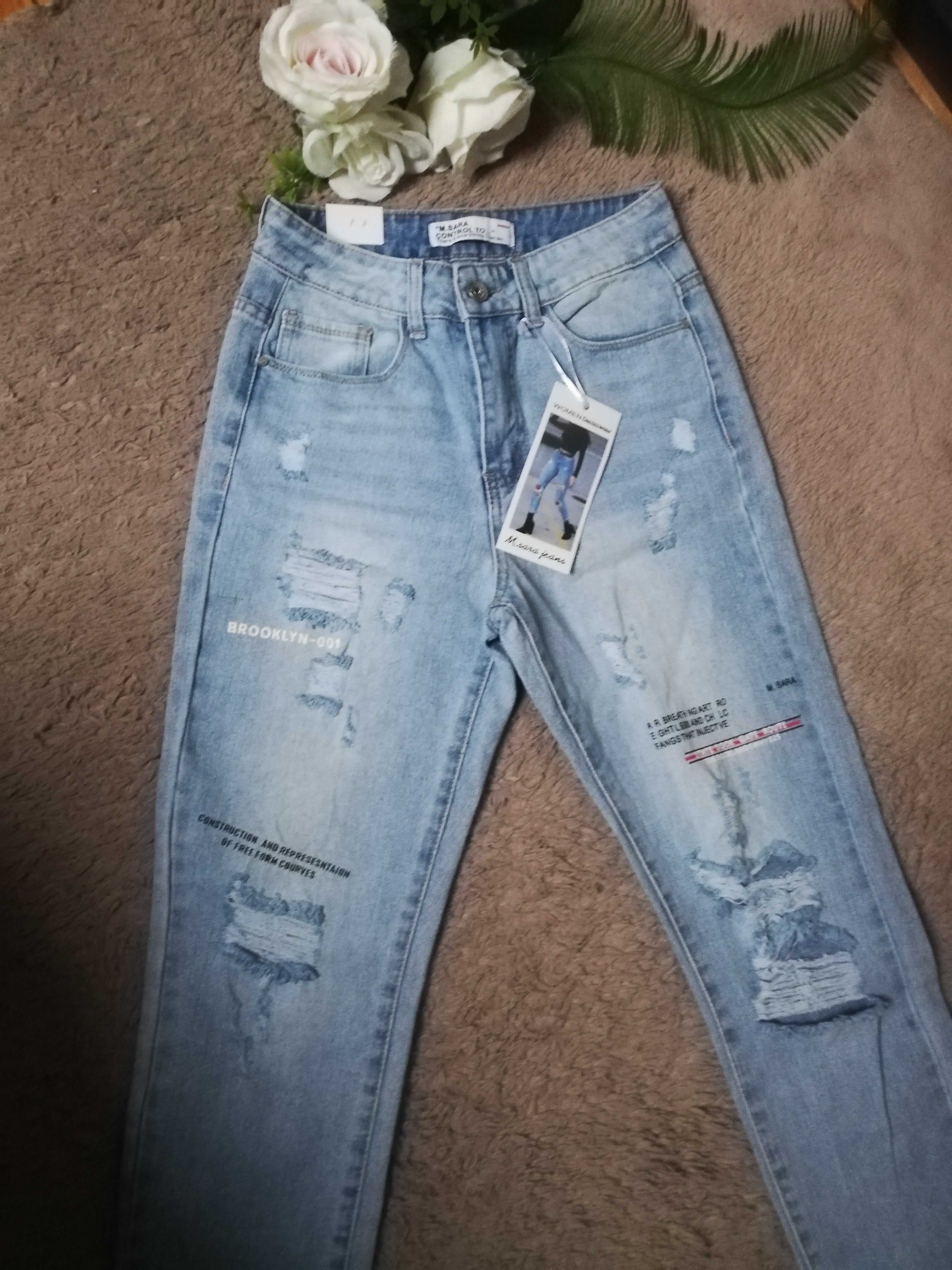 Nowe jeansy M. Sara rozm. Xs
