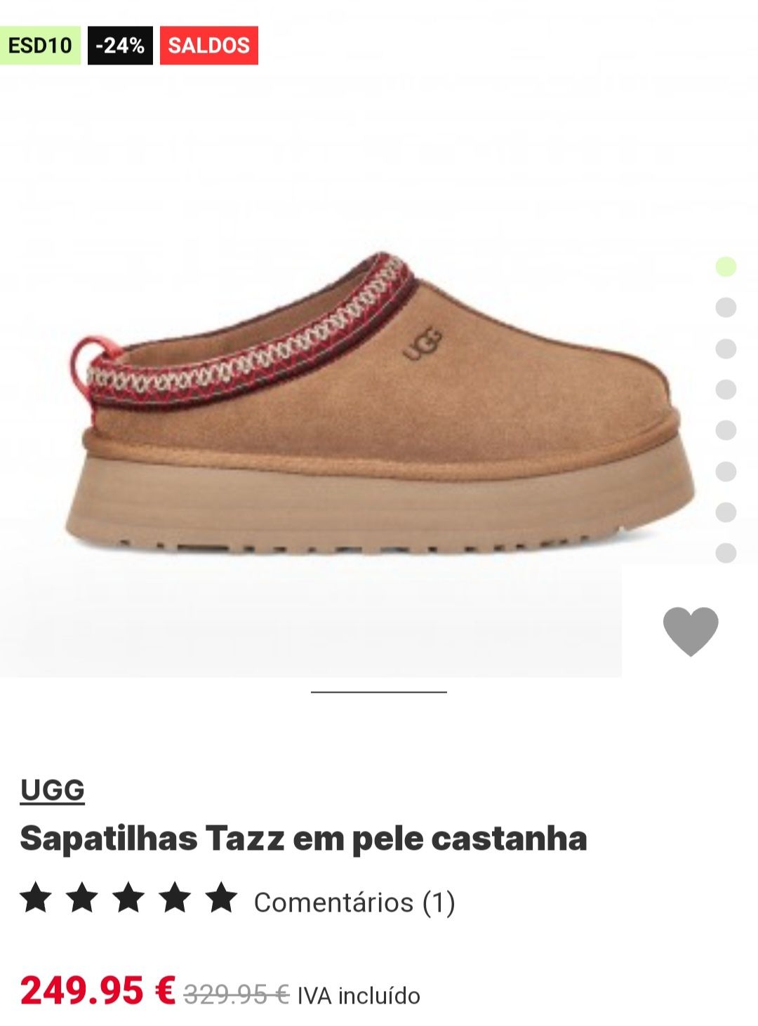 Botas UGG Tazz - 38 EU