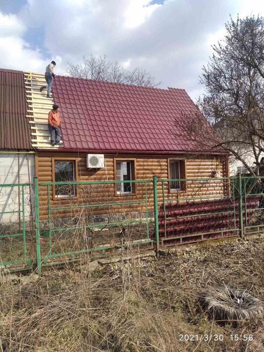 Будівельні роботи, фундамент, блок, кирпіч, покрівля