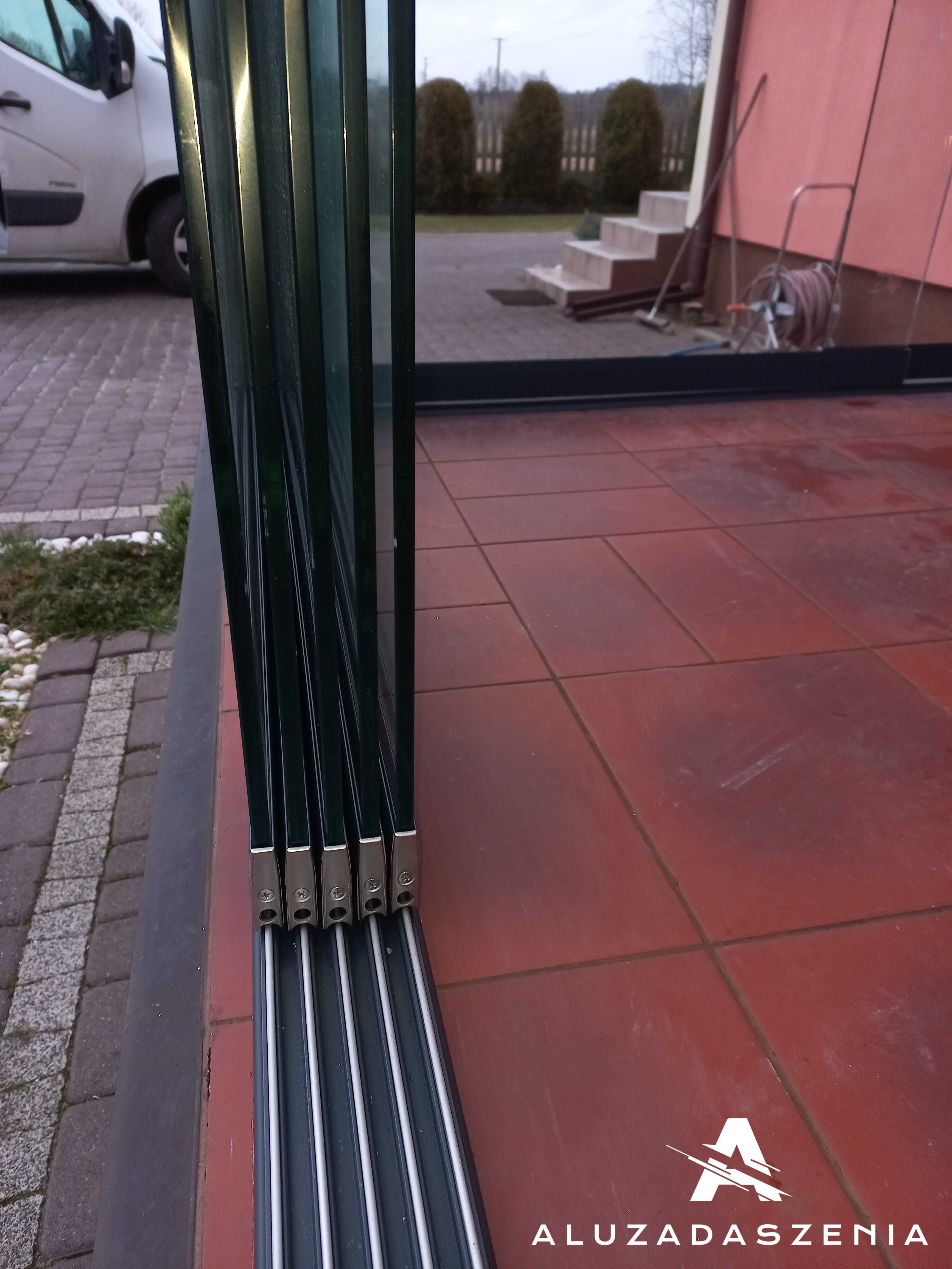 Przesuwne zabudowy szklane tarasów