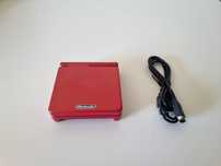 Konsola Gameboy Advance SP czerwona ładowarka