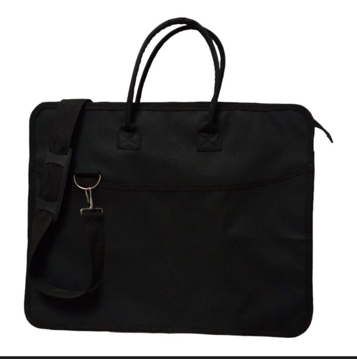 Сумка LeoArt, художня широка чорна А3