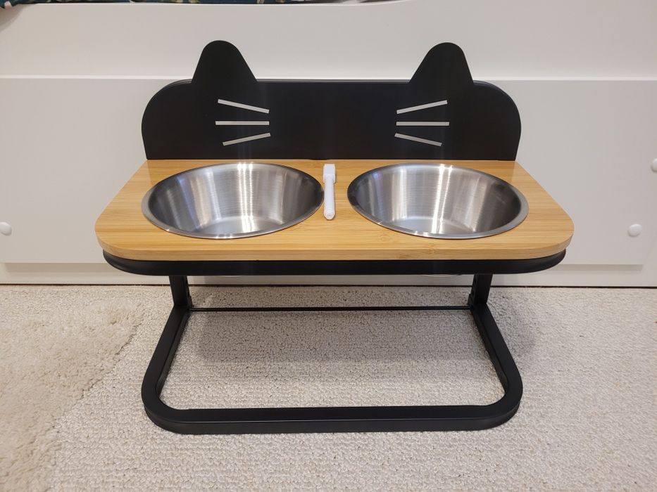 Miski na stojaku dla psa Miska dla psa zestaw 2x 0,7L