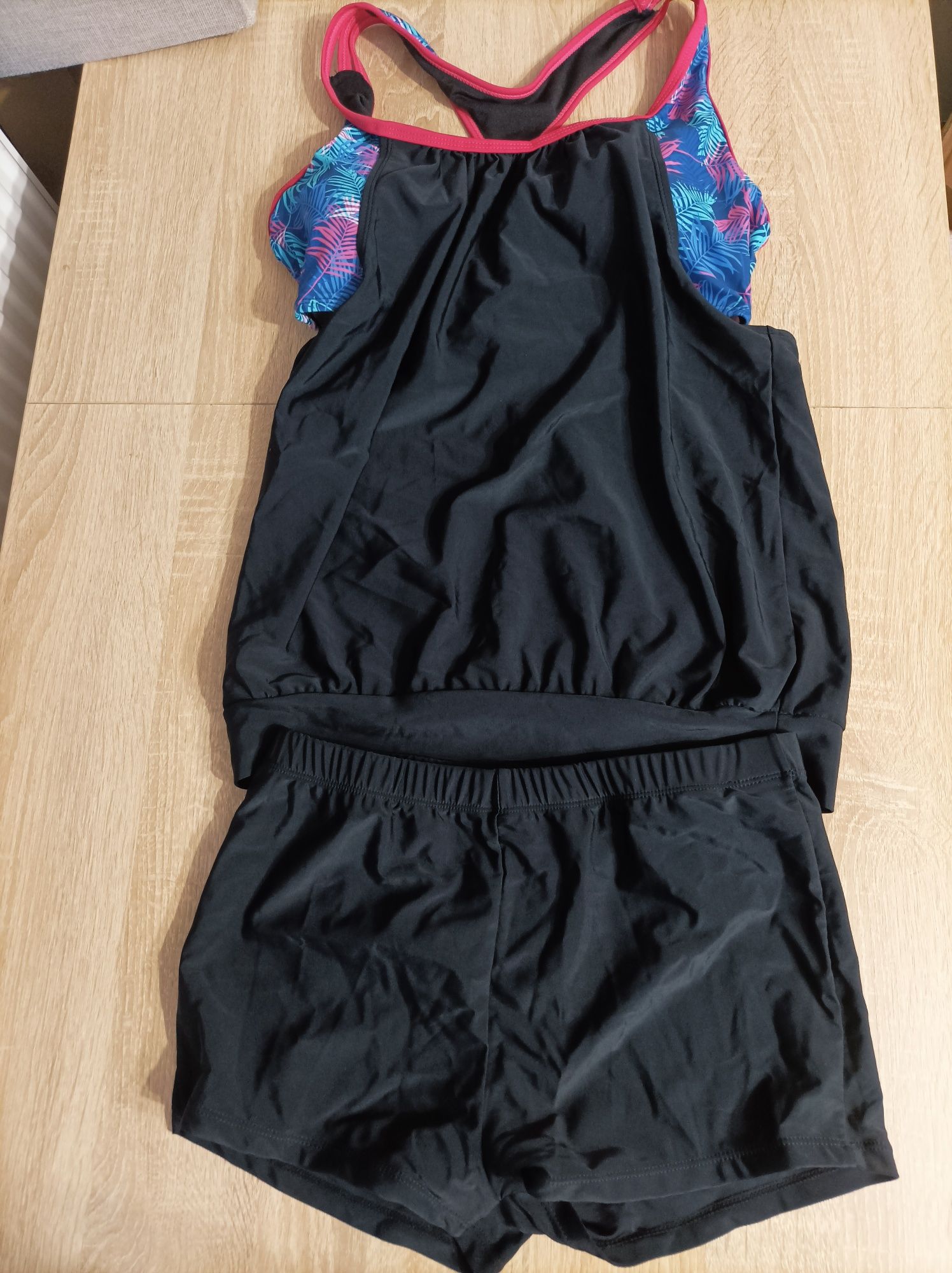 Strój kąpielowy tankini S szorty wyszczuplający bikini push up