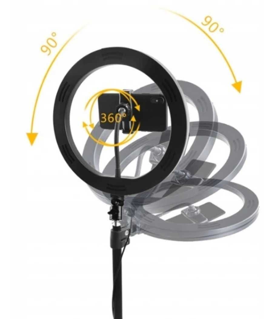 LAMPA PIERŚCIENIOWA LED ring ze statywem 220CM ring SELFIE 80W