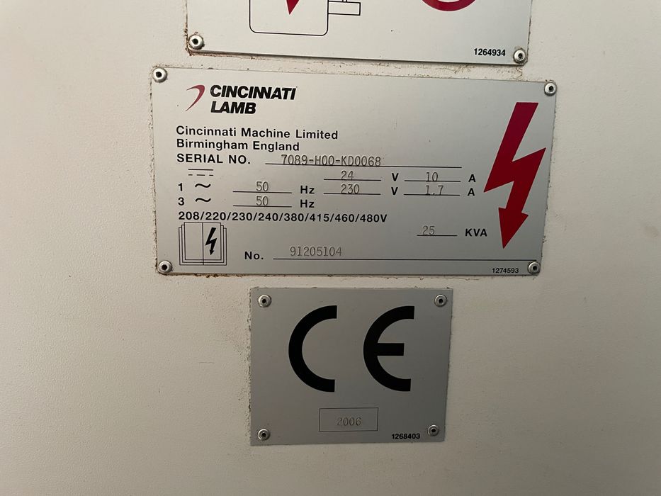 CNC Cincinnati – Lamb CFV – 1050i