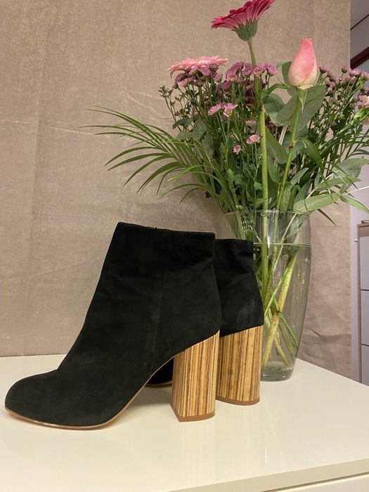 Жіночі ботінки натуральний замш (39)