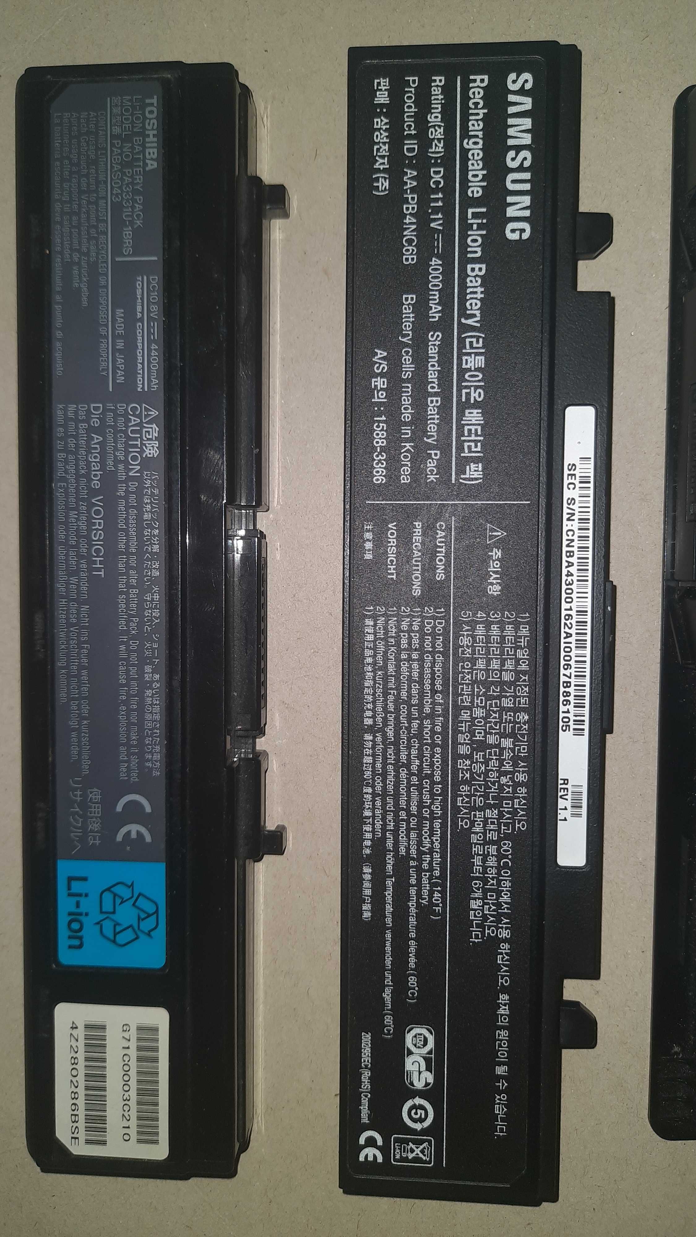 Аккумулятор для ноутбука ASUS HP SAMSUNG TOSHIBA ACER DELL батарея