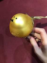 Bombka złoty ptaszek prezent