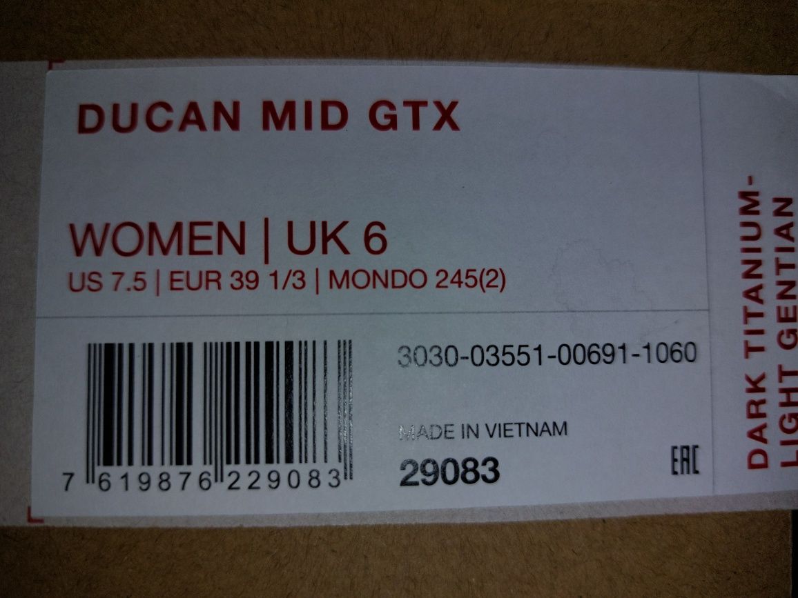 Buty Hiking Trekking na wyjścia w góry. Mammut Ducan Mid GTX Women