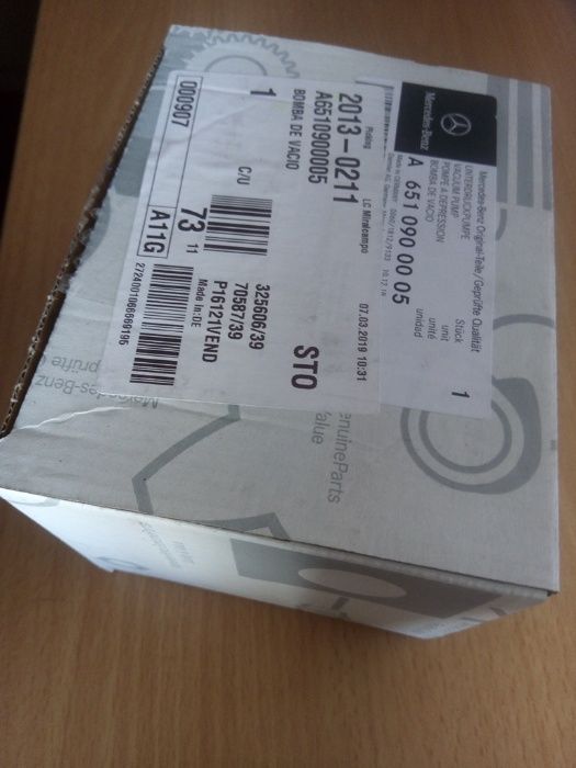 Bomba ou depressor de vácuo Mercedes W204/W205