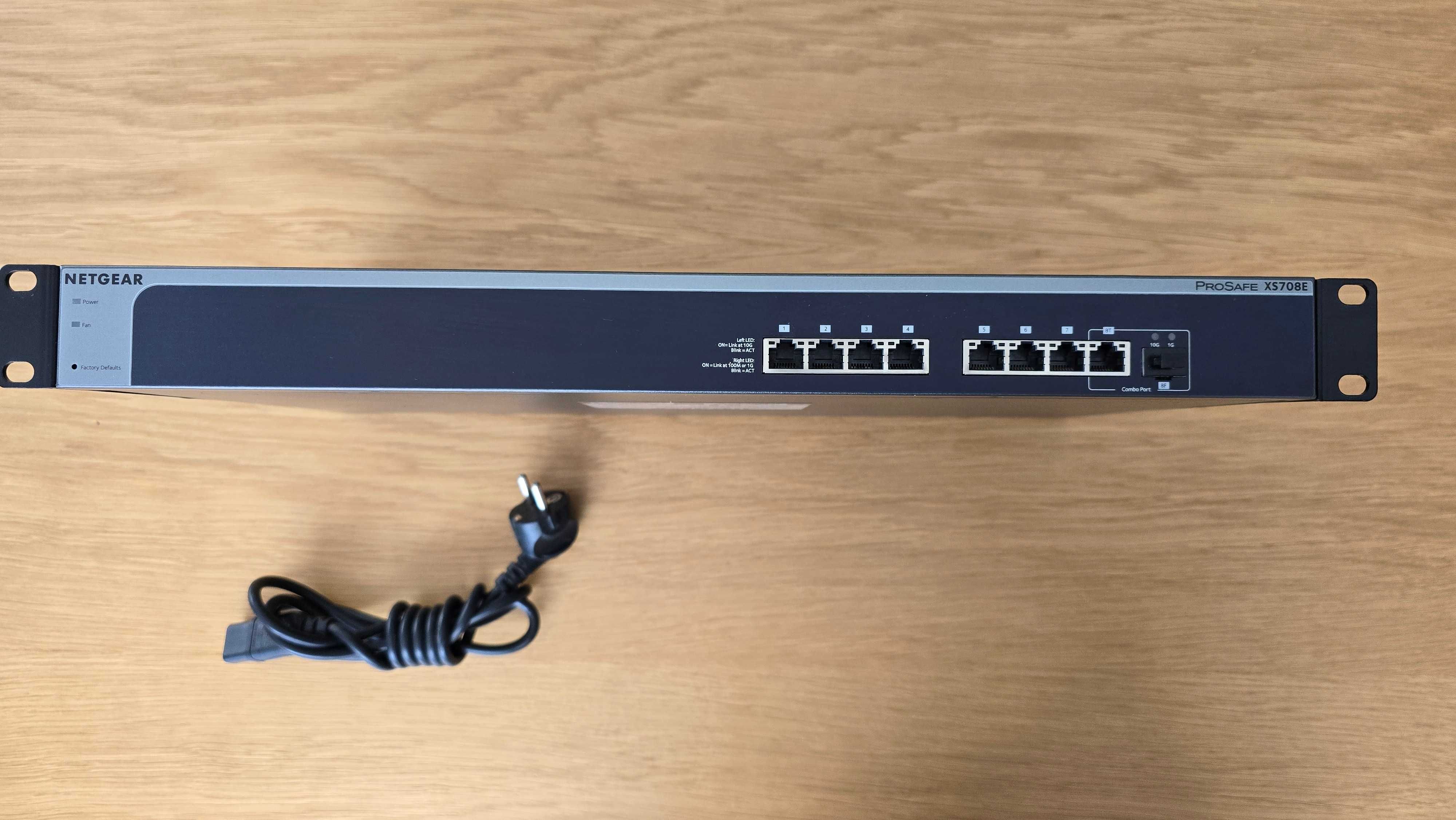Netgear Prosafe XS708E switch 10Gbit