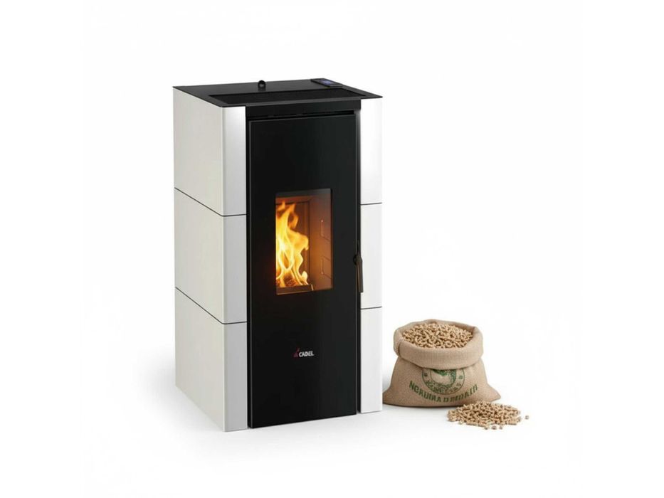 Piec piecyk na pellet Cadel Cristal 7kw Powietrzny nadmuchowy Klasa A+