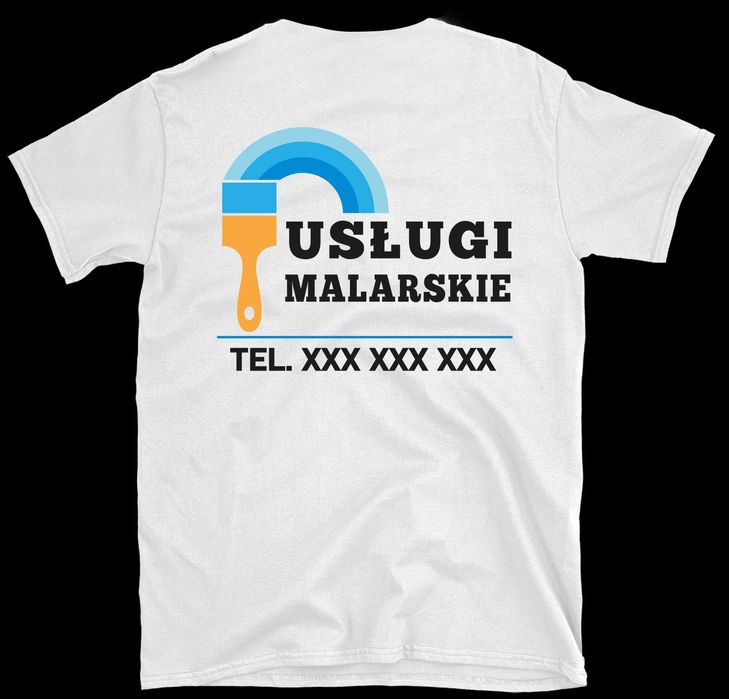 koszulka robocza, koszulka firmowa z nadrukiem usługi malarskie