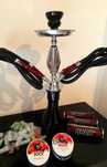 Shisha 45cm. 2 mang.ueiras (+ 20 carvão + boquilhas • PACK TOP•)