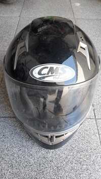 Capacetes CMS e AGV + ficha USB + kit Givi montagem windshield + velas