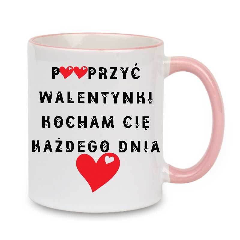 Kubek z nadrukiem , Walentynki, Miłość, Prezent BISER-WAL-004