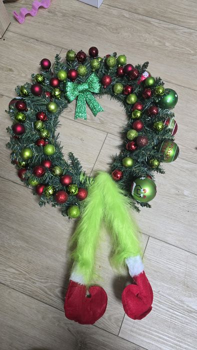 Wieniec grinch Świąteczny