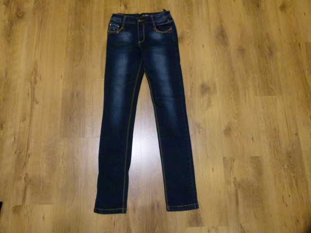 roz. 158 YUKE spodnie jeans z ćwiekami