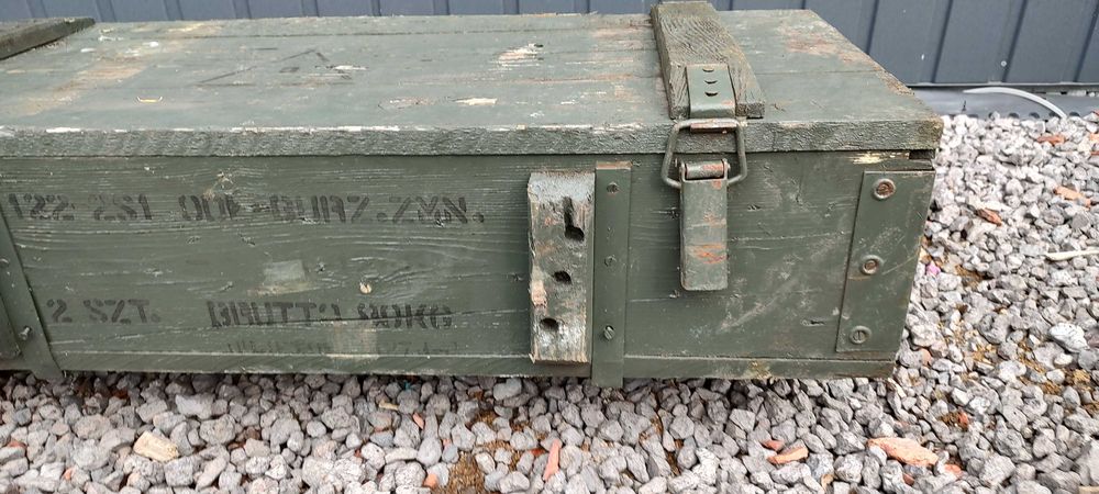 Skrzynia wojskowa drewniana Pancer 1