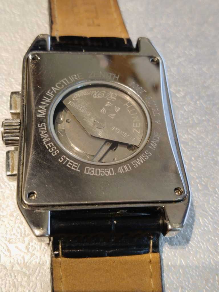 Zegarek MĘSKI ZENITH El. Primero AUTOMATIC Swiss Made + nowy pasek