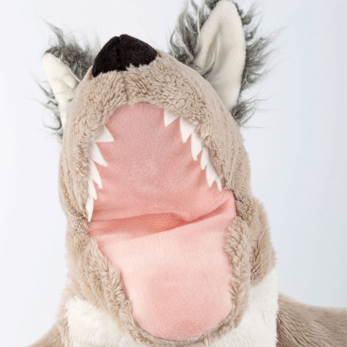 Pluszowa pacynka Wilk maskotka teatrzyk zabawka przytulanka dzieci si