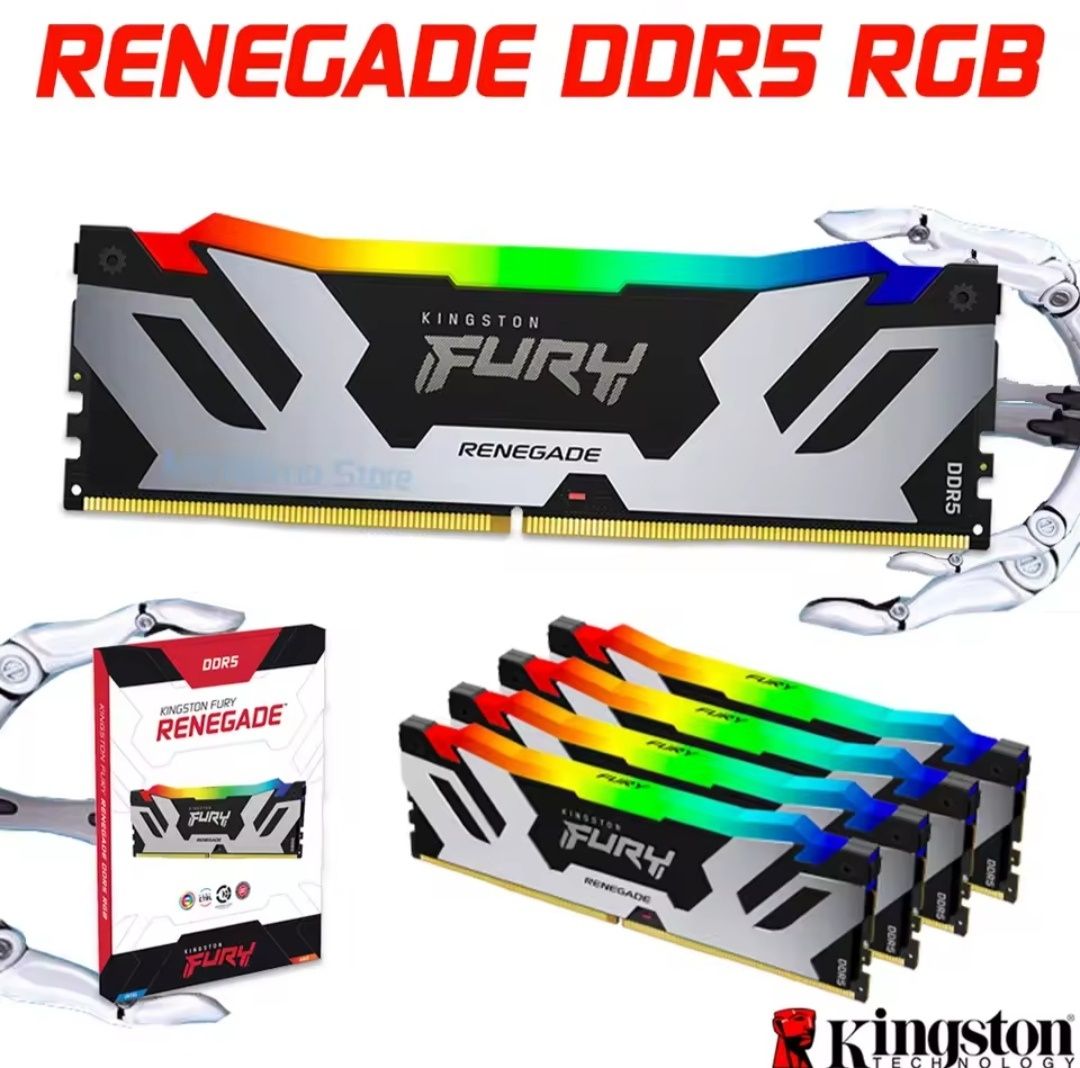 Kingston FURY Renegade DDR5 RGB 32GB (2x16GB) RAM Оперативная Память