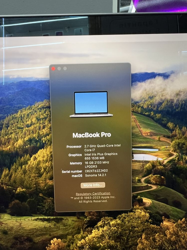 MacBook Pro 13” i7 2018 16/512SSD Space Gray (95циклів)