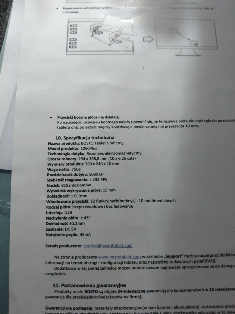 Tablet graficzny USB