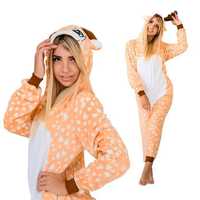 Piżama Onesie Kigurumi Kostium Przebranie Jeleń L: 165 - 175cm