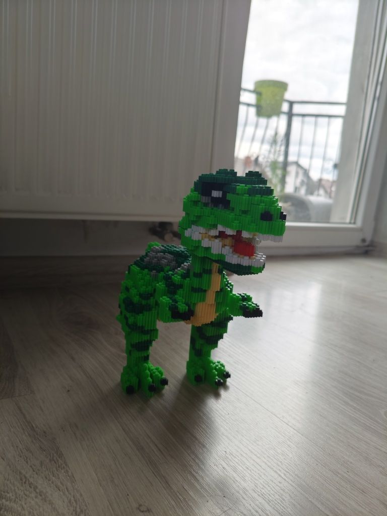 Dinozaury z klocków Tyranozaur do składania, ozdoba